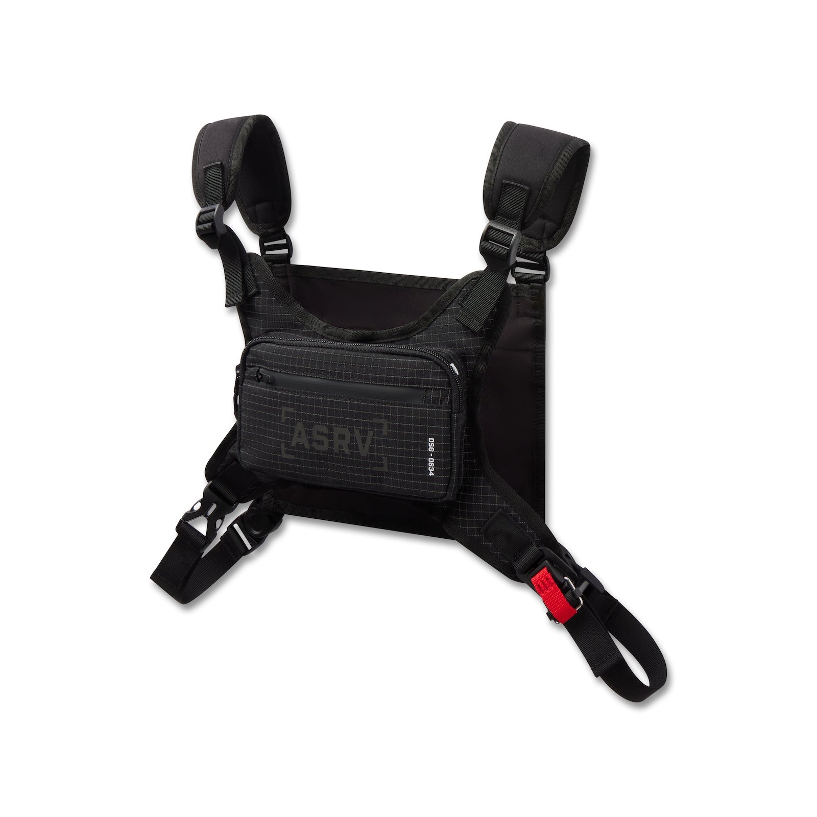0634. Conditioning Chest Pack - Black "Grid"