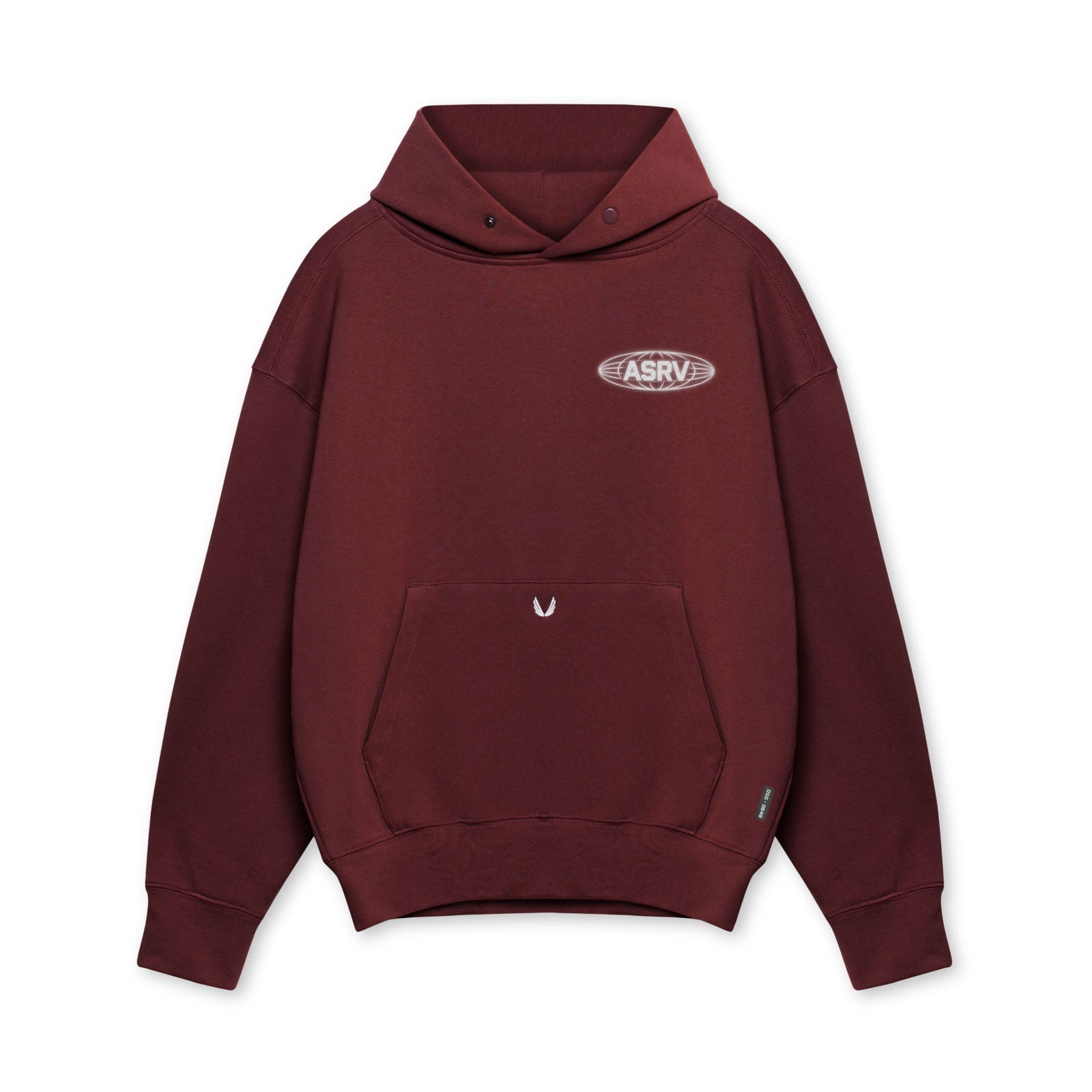 0648. Tech-Terry™ Hoodie - Crimson "Global"