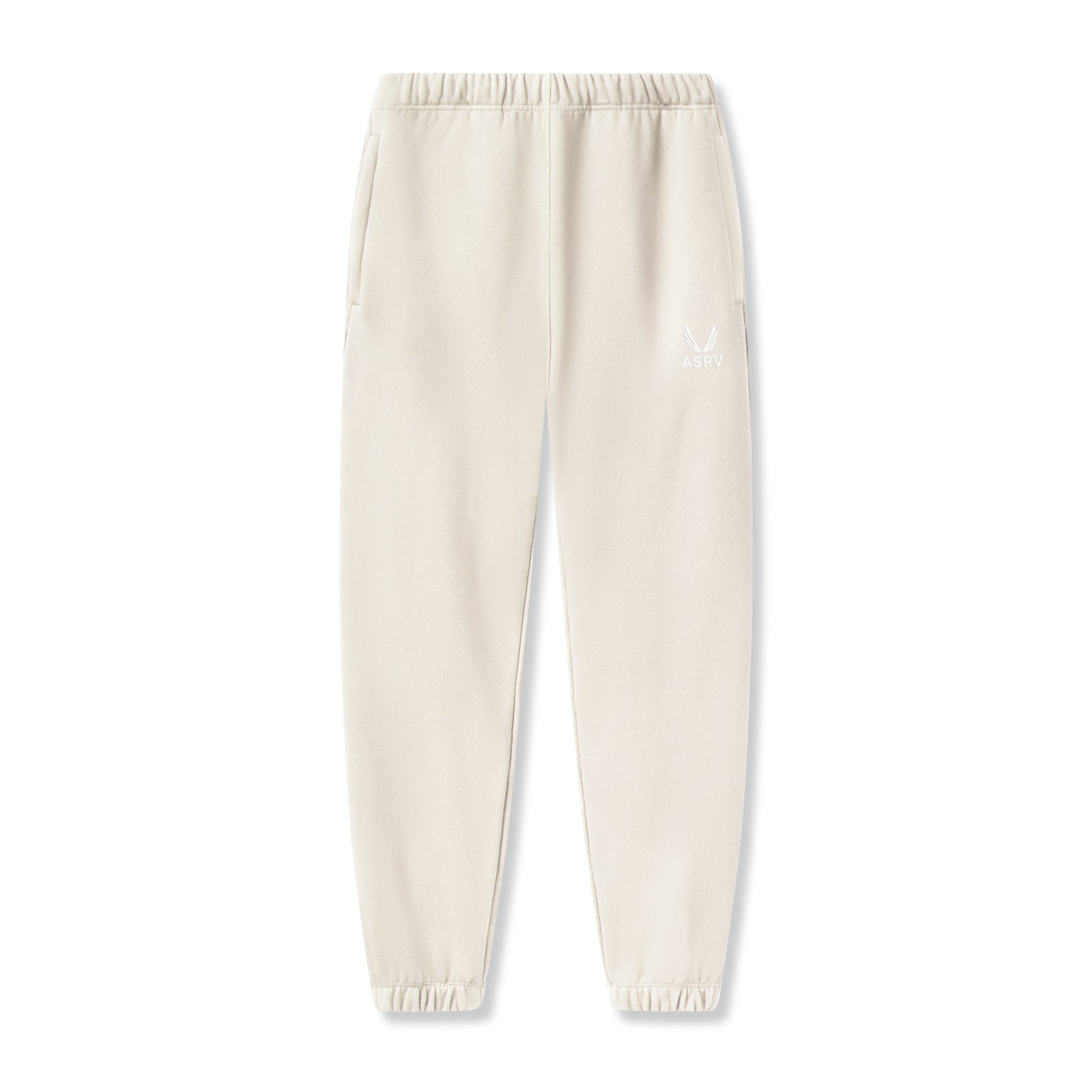0655. Tech-Terry™ Oversized Sweats - Ivory Cream "Emblem"