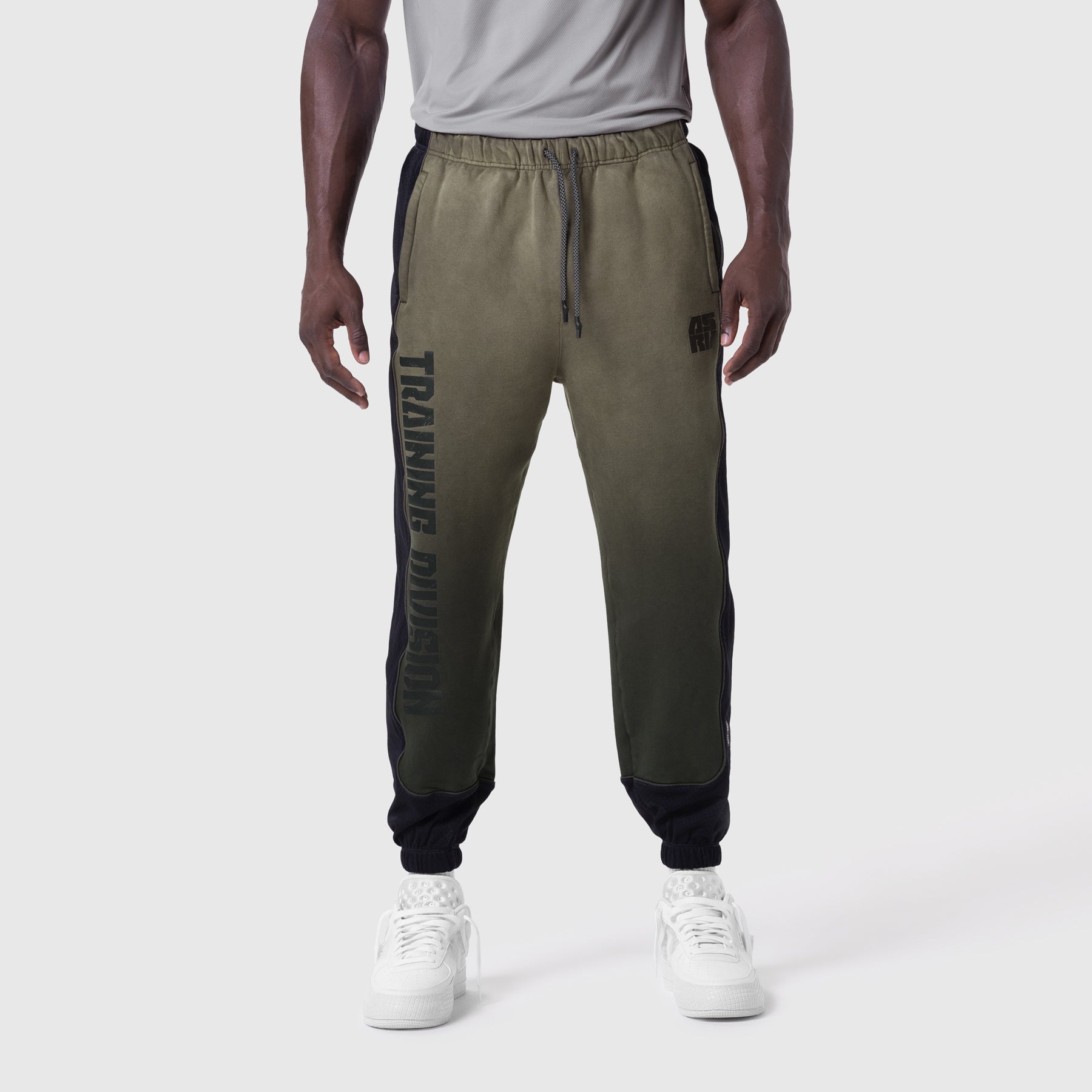 1120. Tech-Terry™ Mesh Panel Sweats - Olive "Blade TD"