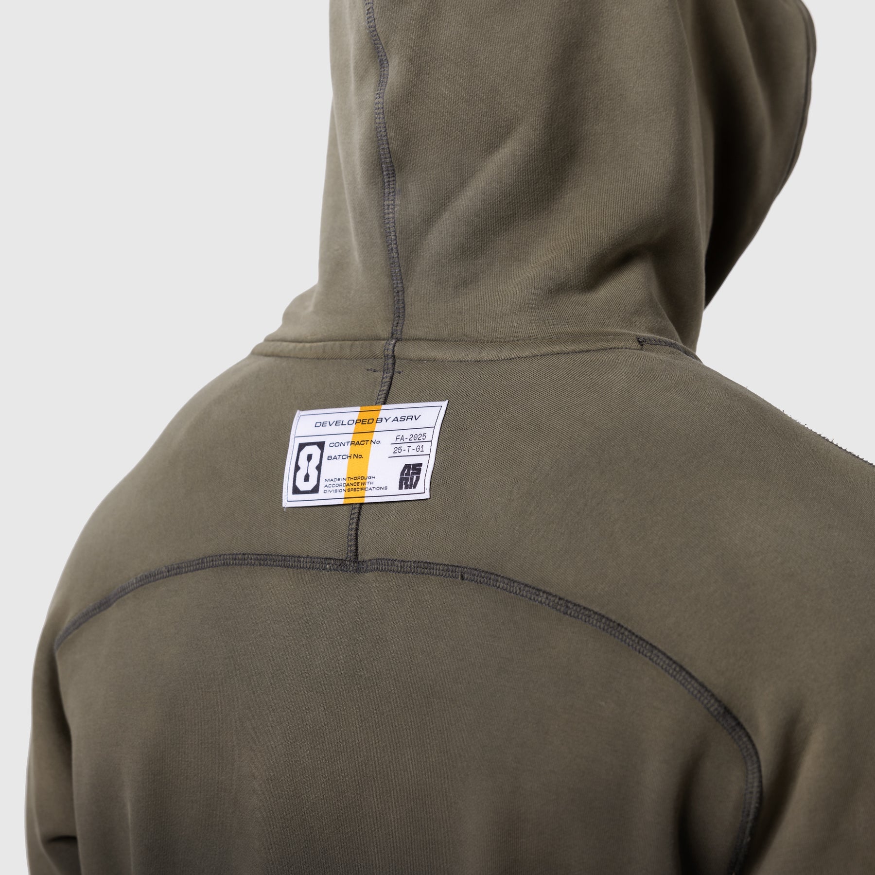 1121. Tech-Terry™ Training Hoodie - Olive Sun Fade "Blade"