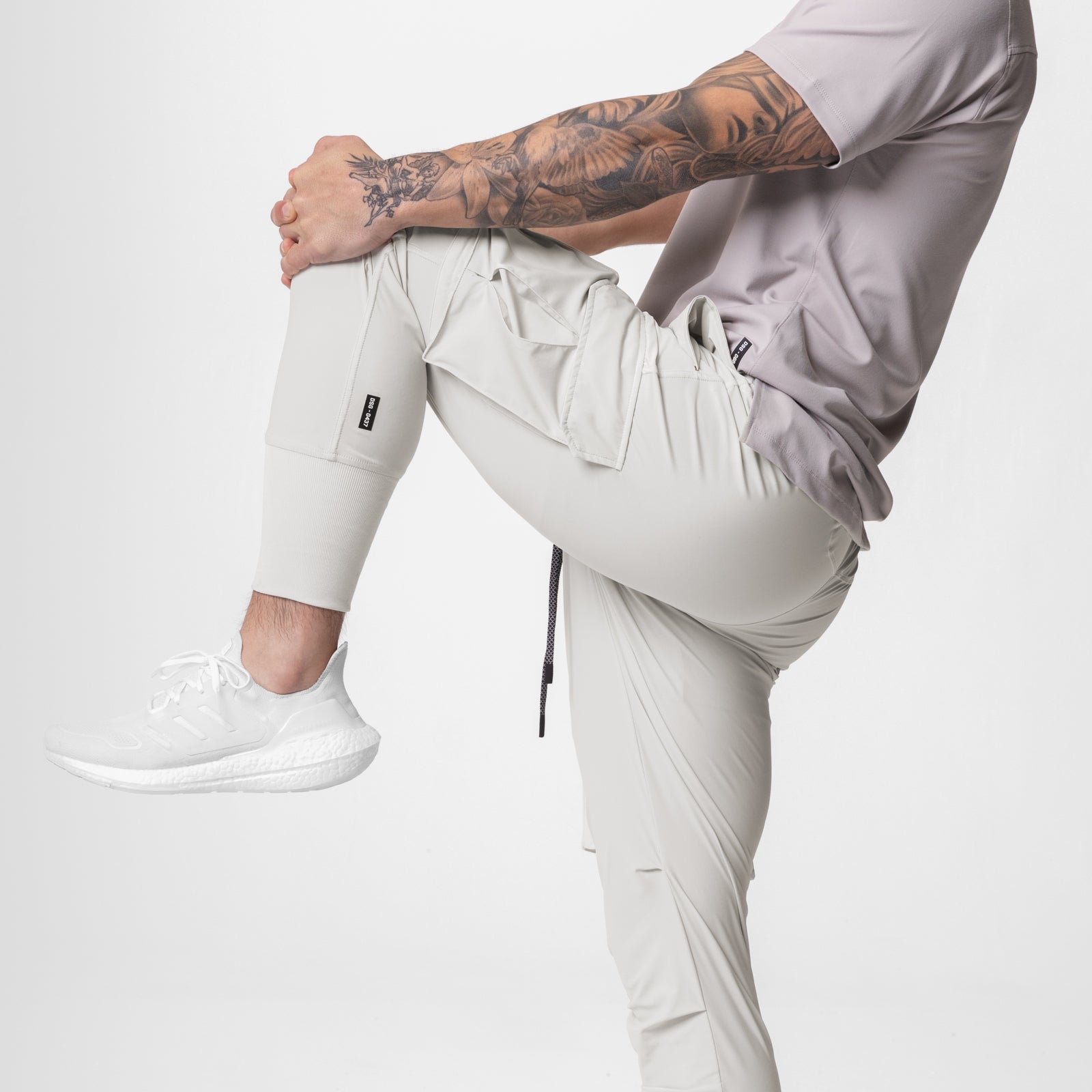 0437. Tetra-Lite® Cargo High Rib Jogger - Stone Reflective