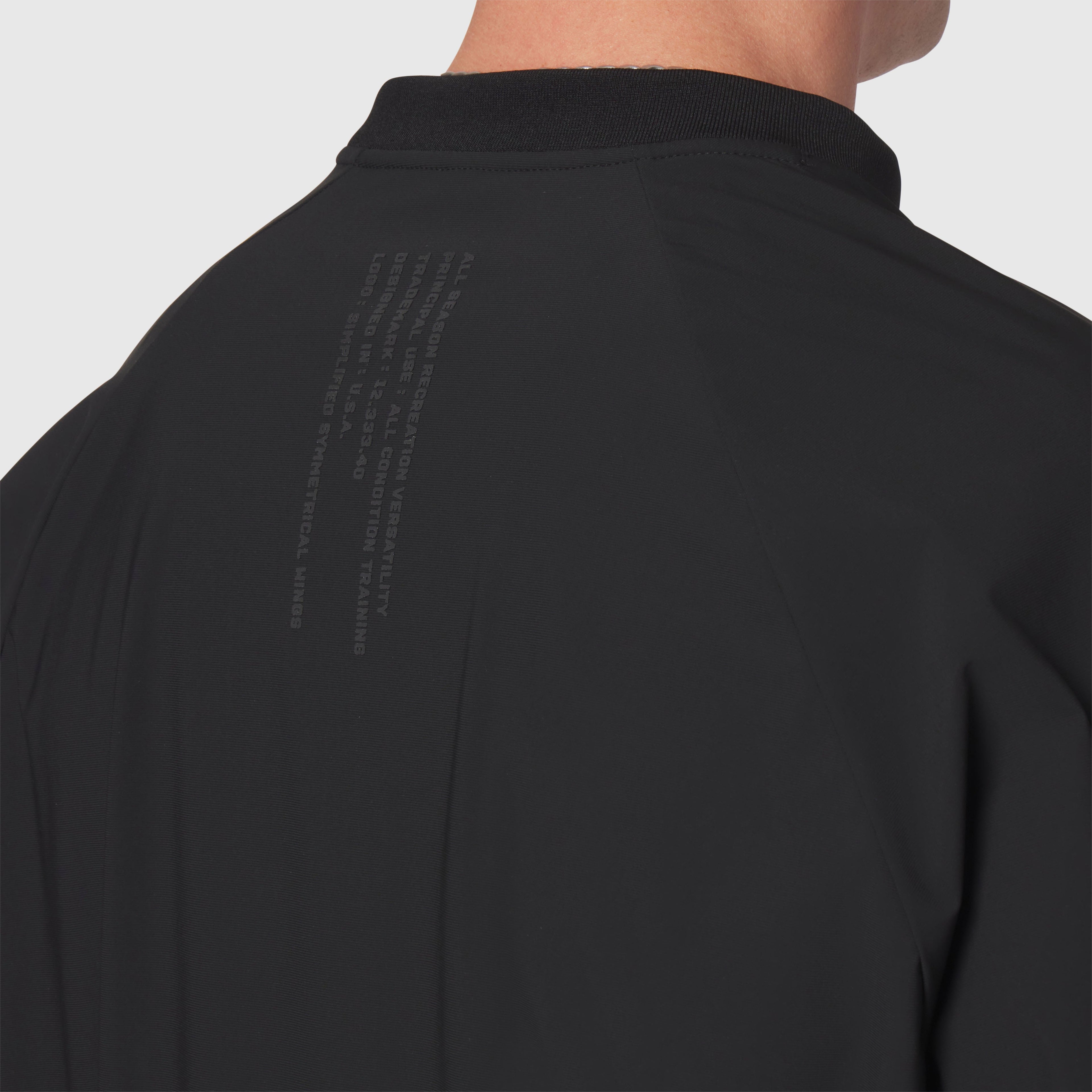 1141. Tetra-Lite® Blade Collar Zip Jacket - Black