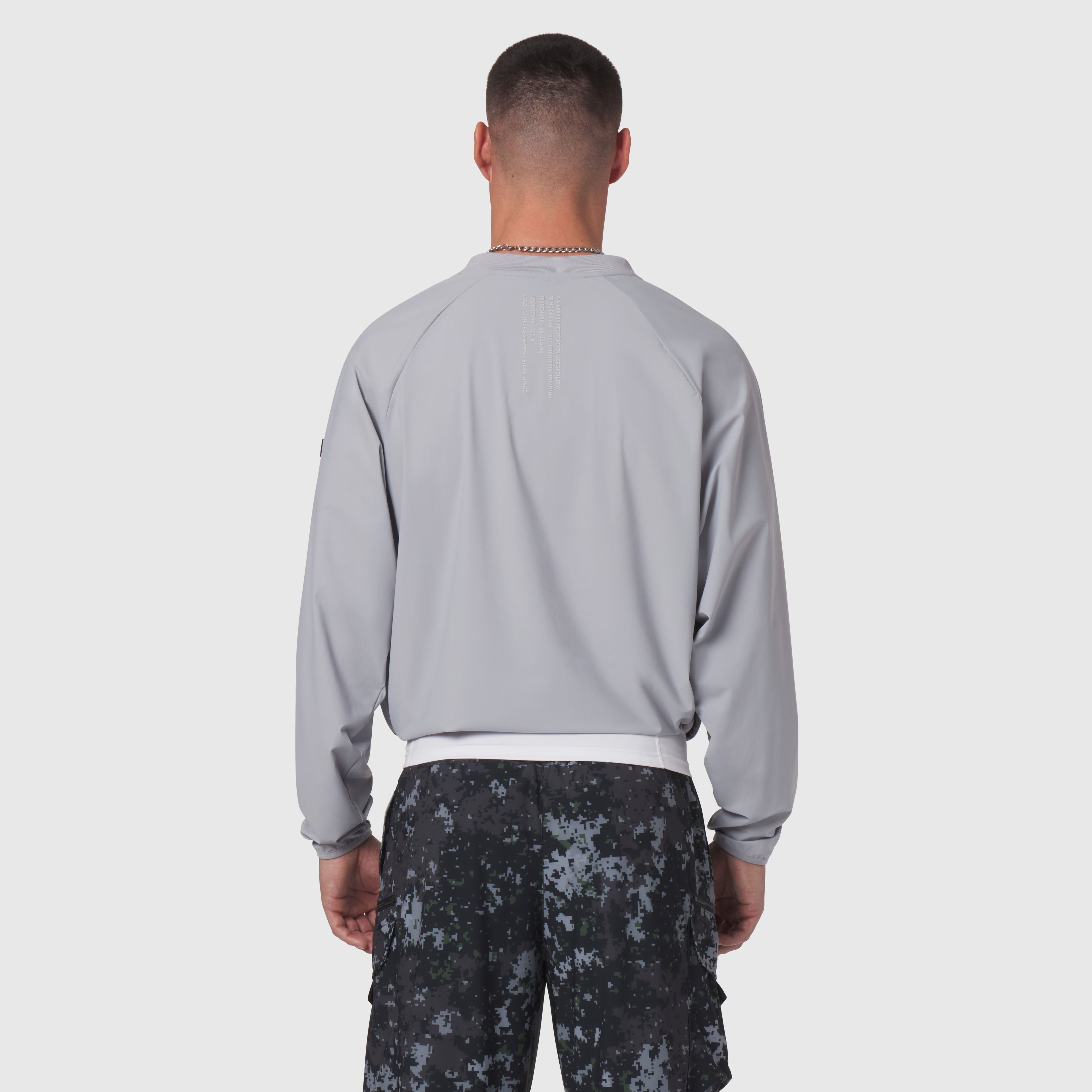 1141. Tetra-Lite® Blade Collar Zip Jacket - Slate Grey