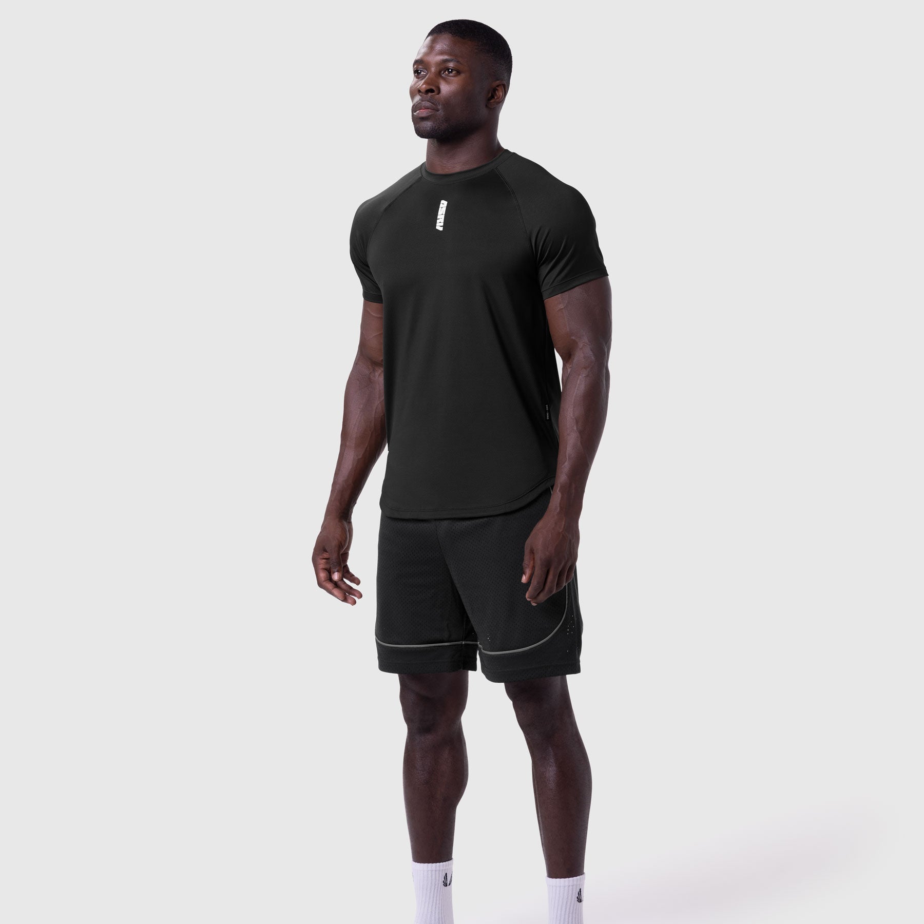 0660. AeroSilver® Established Tee - Black "Blade"