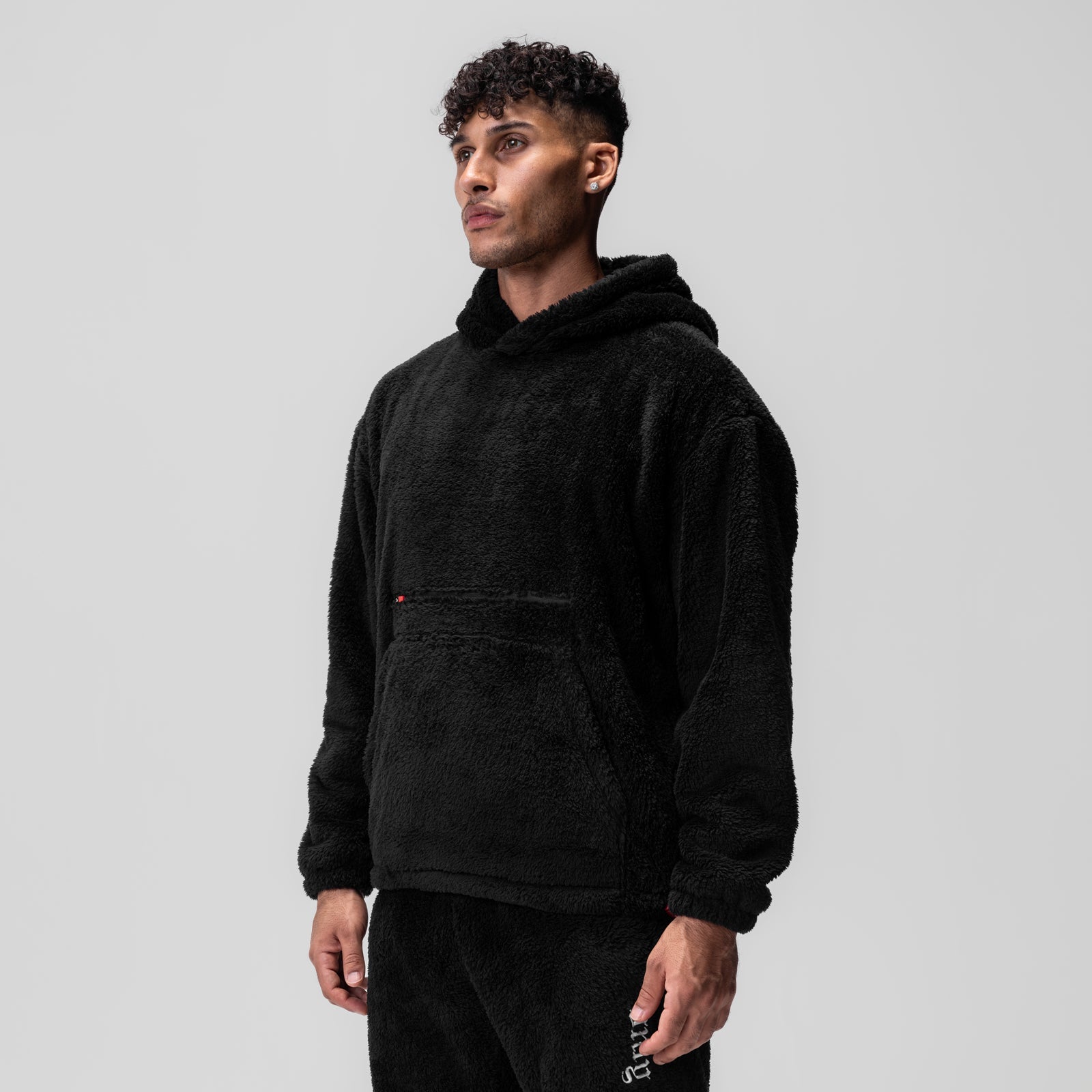 0553. Sherpa Recovery Hoodie - Black/White