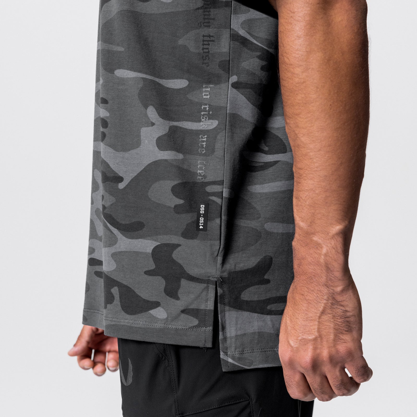 0514. CottonPlus™ Oversized Tee - Black Camo
