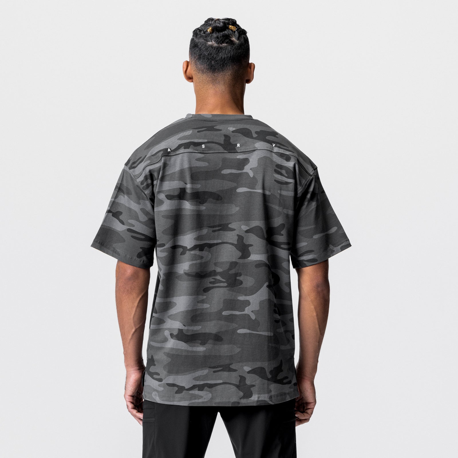 0514. CottonPlus™ Oversized Tee - Black Camo