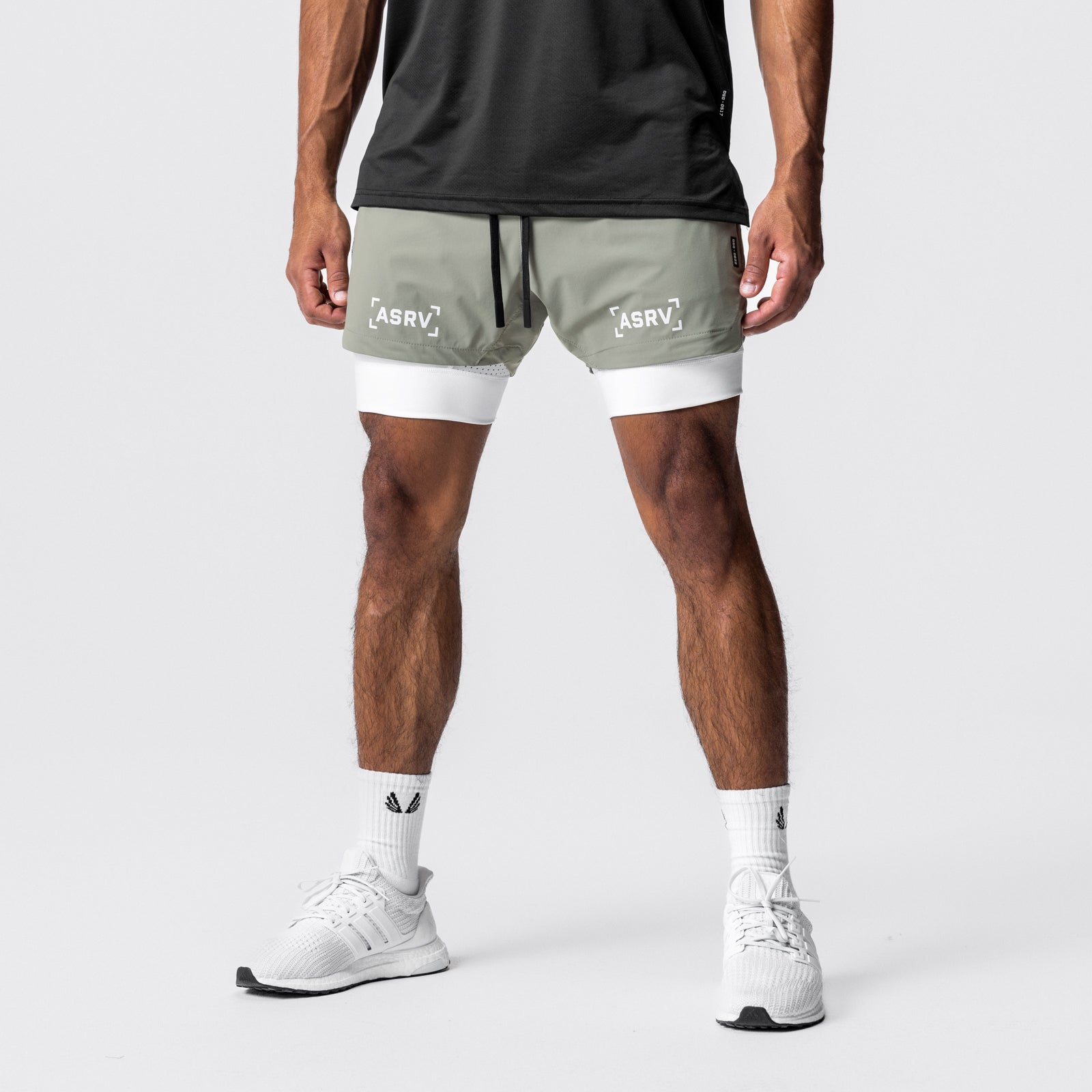 0622. Tetra-Lite® 5" Liner Short - Sage/White