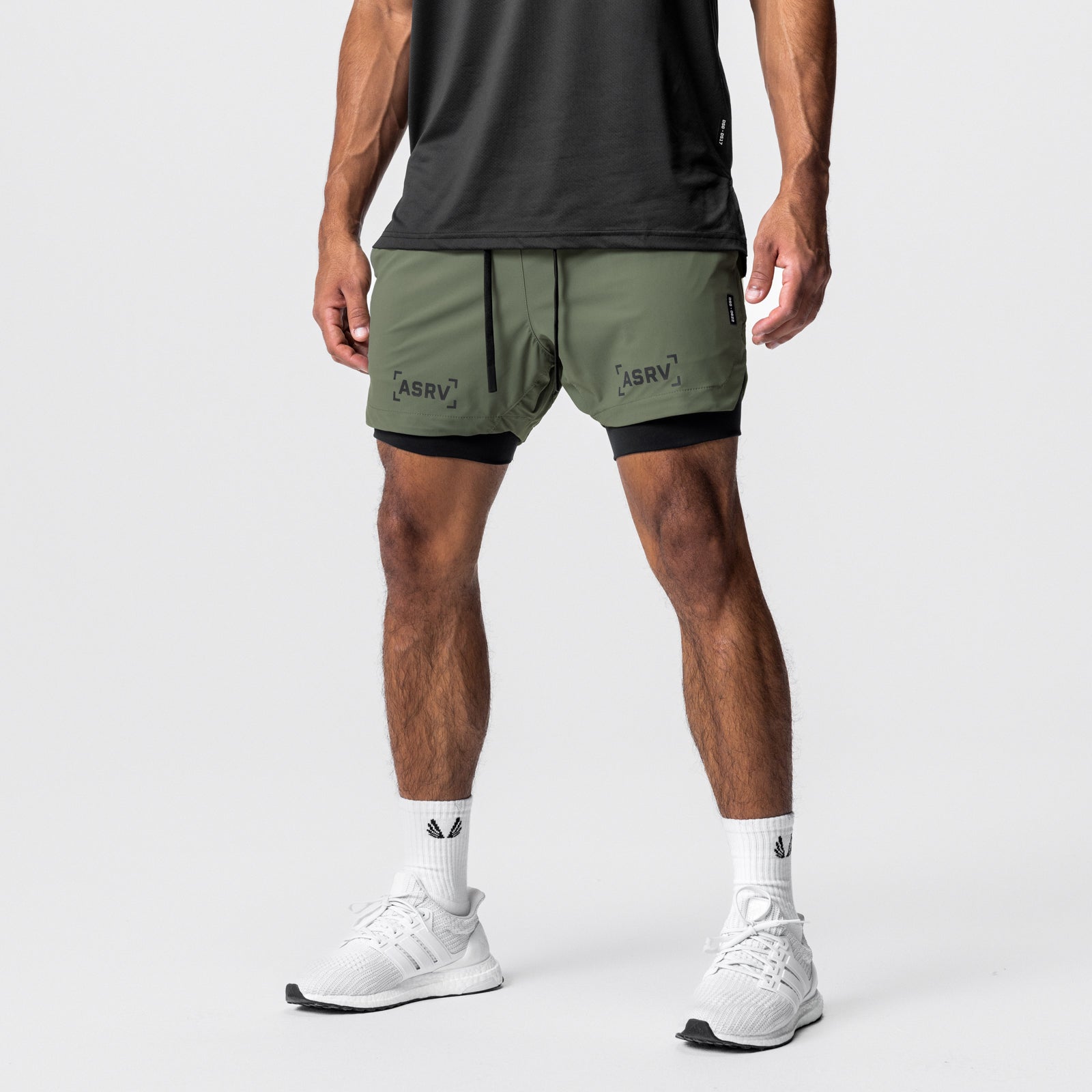 0622. Tetra-Lite® 5" Liner Short - Olive/Black