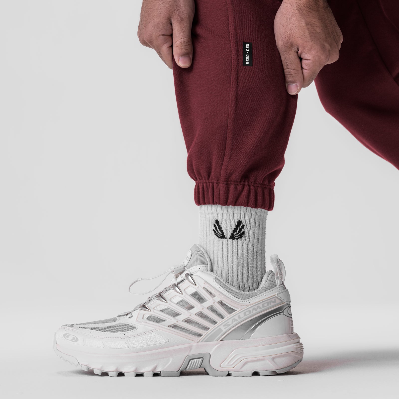 0655. Tech-Terry™ Oversized Sweats - Crimson "Global"