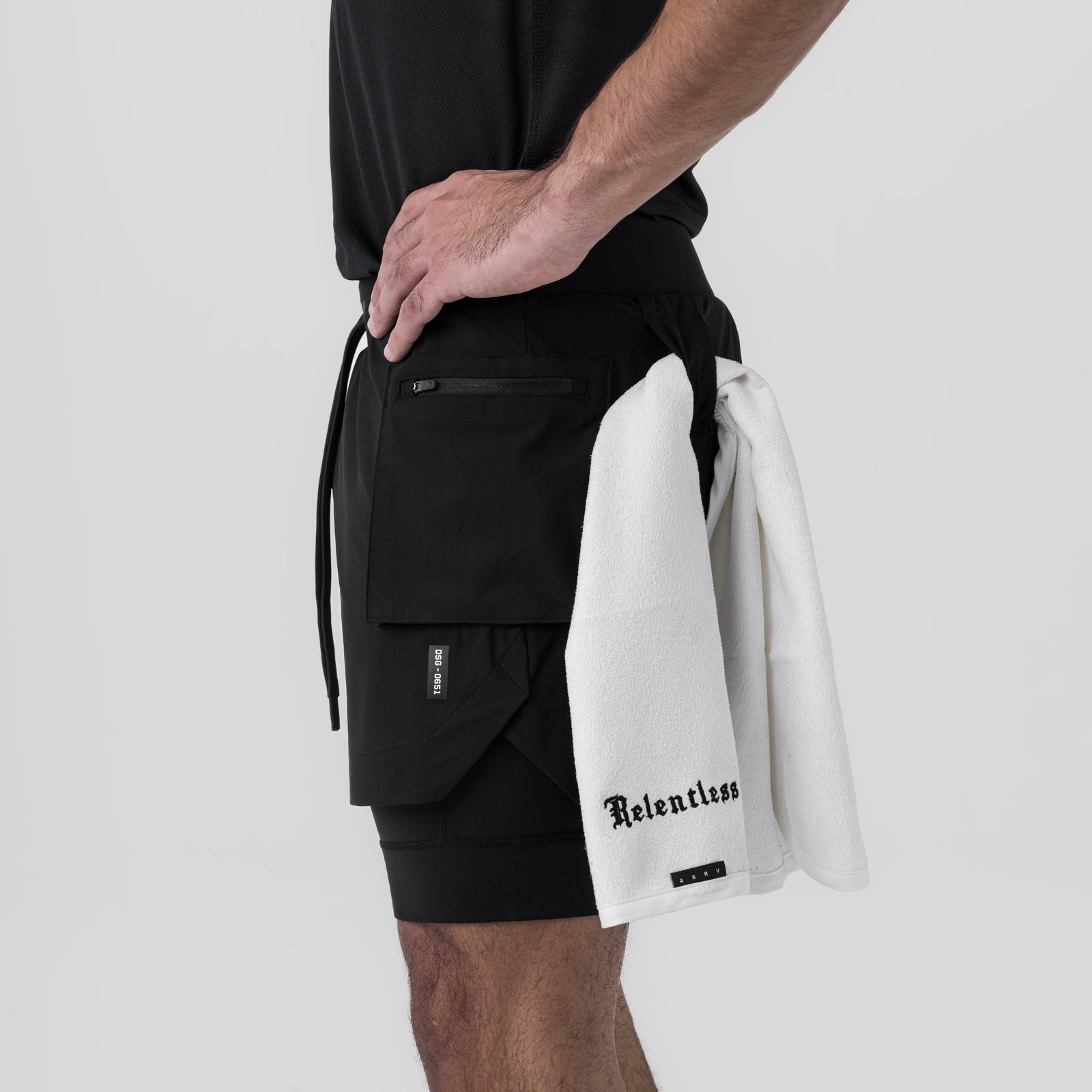 0651. Tetra-Lite® 5" Liner Cargo Short - Black
