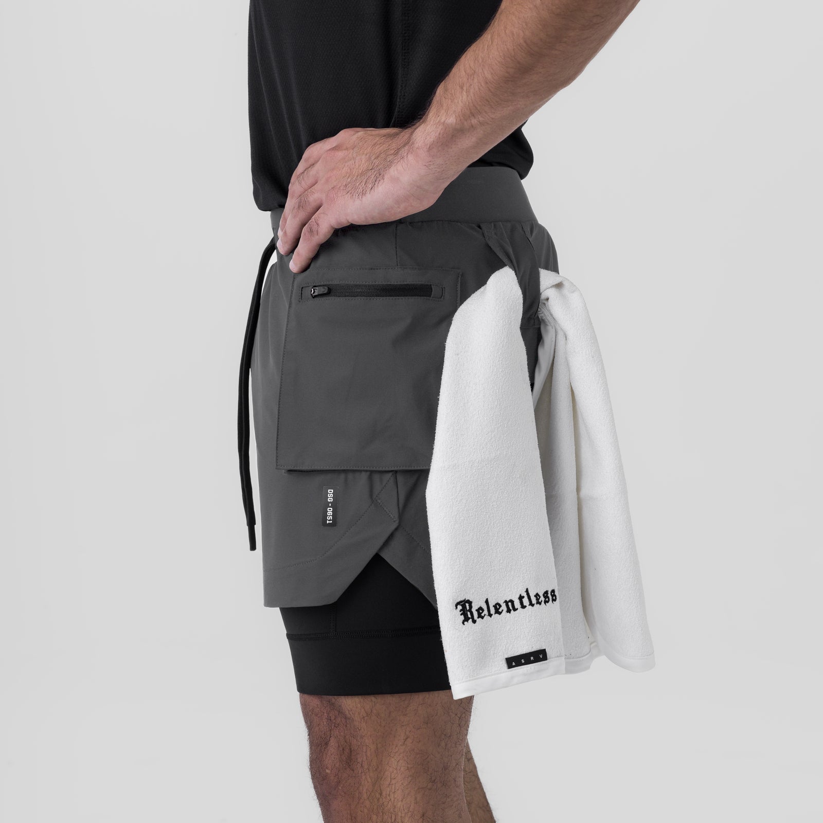 0651. Tetra-Lite® 5" Liner Cargo Short - Space Grey