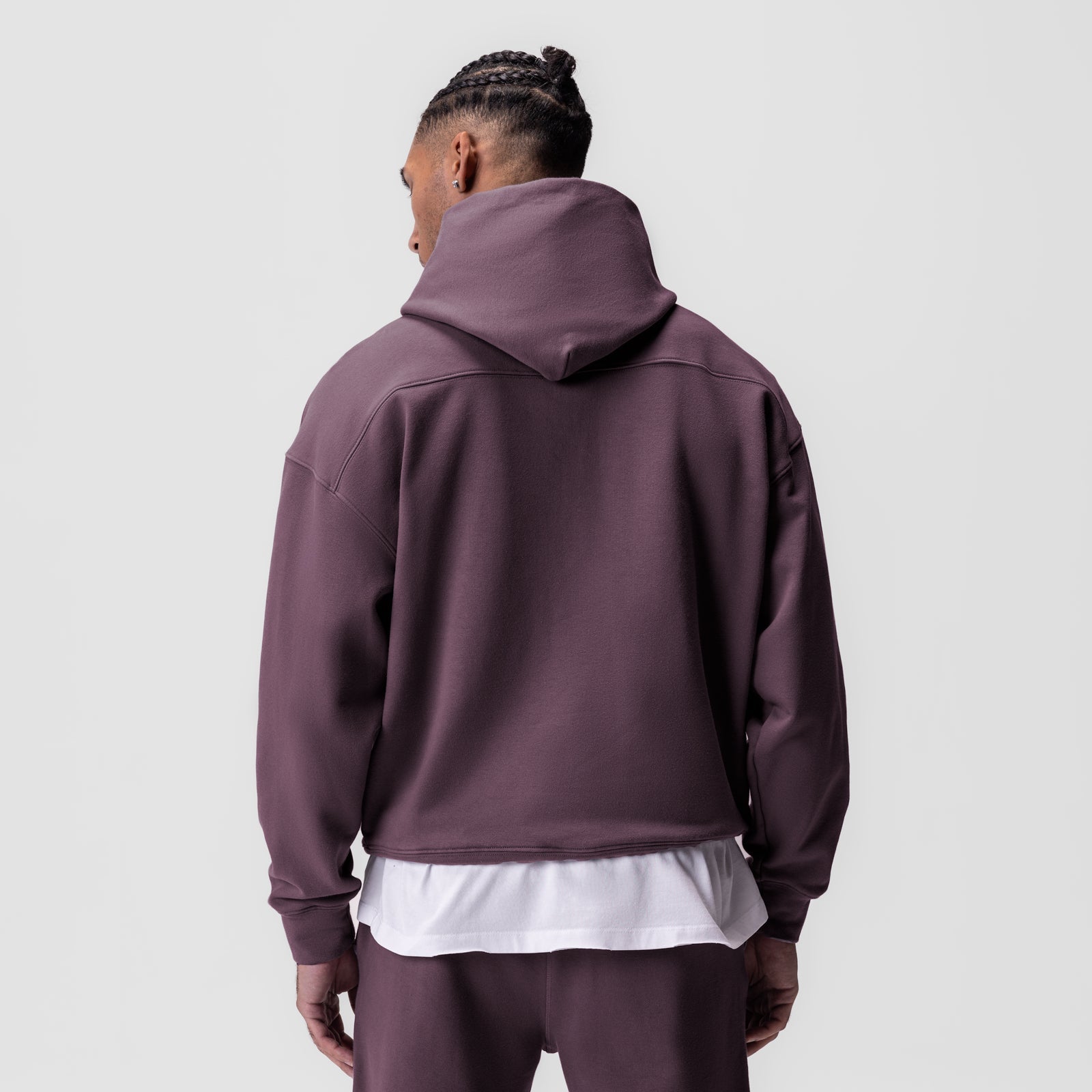 0648. Tech-Terry™ Hoodie - Deep Purple "Space Bracket"