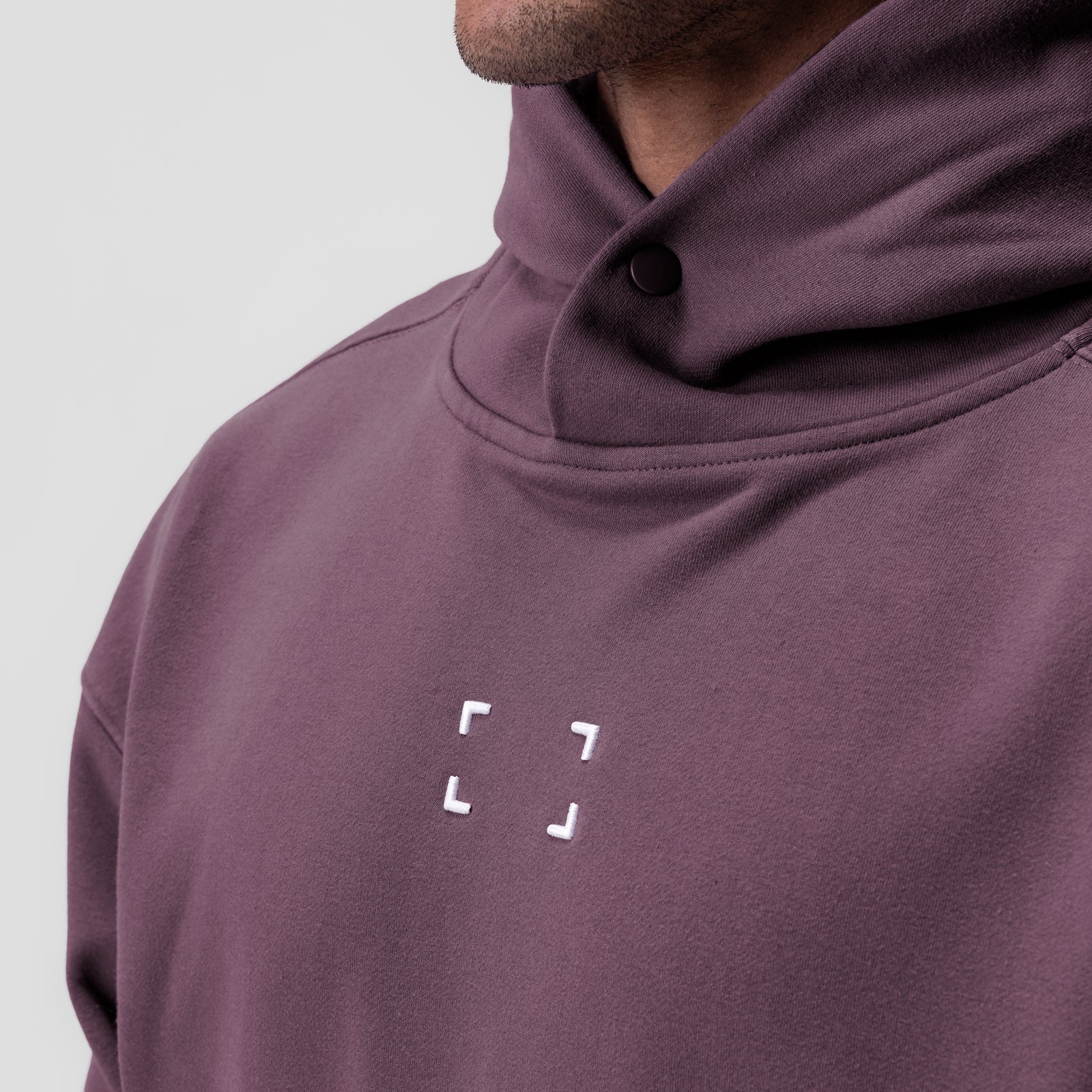 0648. Tech-Terry™ Hoodie - Deep Purple "Space Bracket"