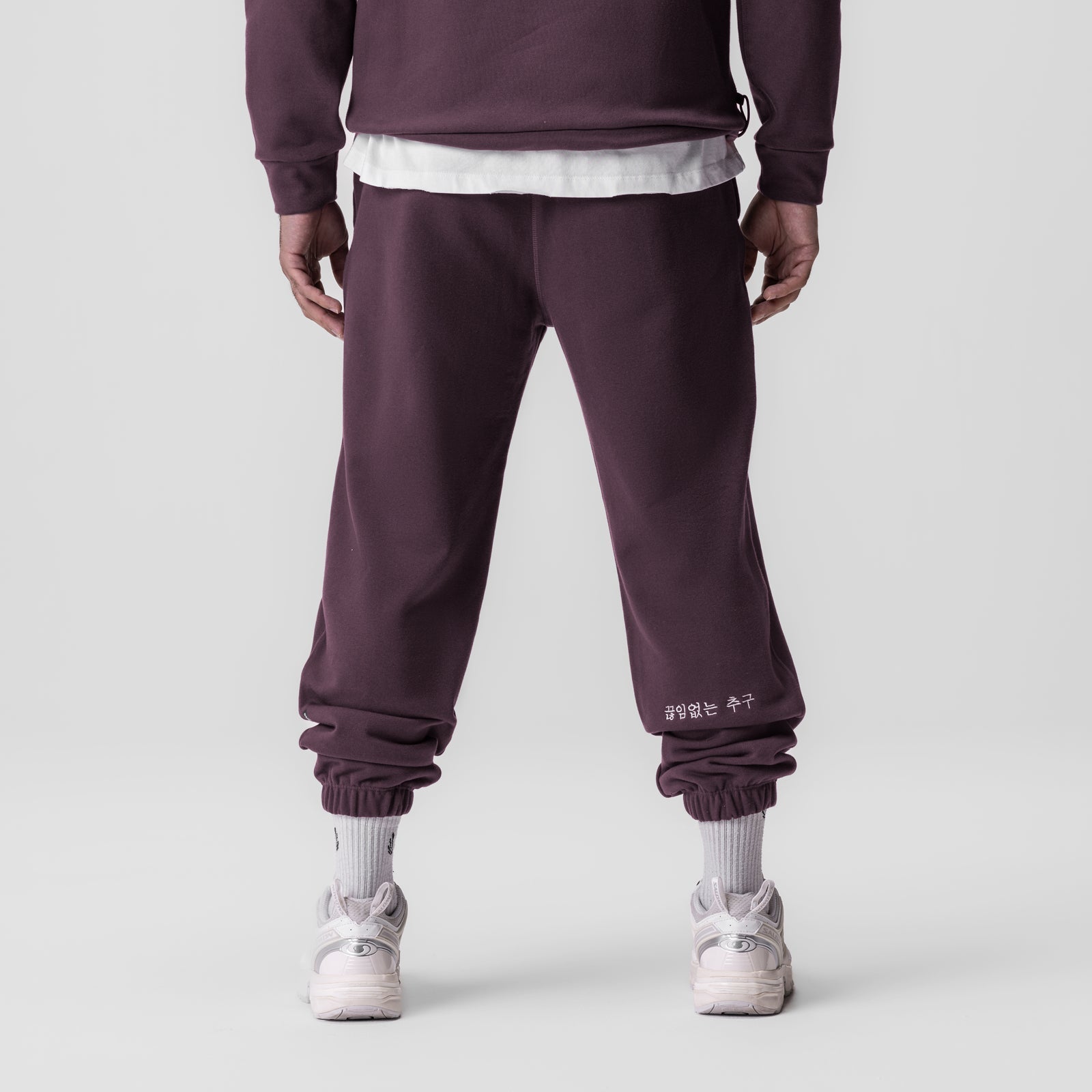 0655. Tech-Terry™ Oversized Sweats - Deep Purple "Patch"