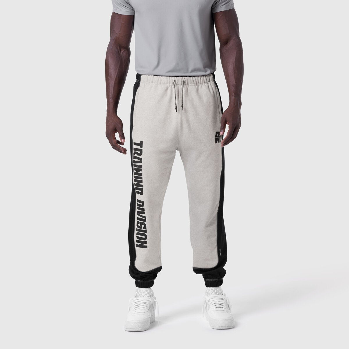 1120. Tech-Terry™ Mesh Panel Sweats - Heather Grey "Blade TD"