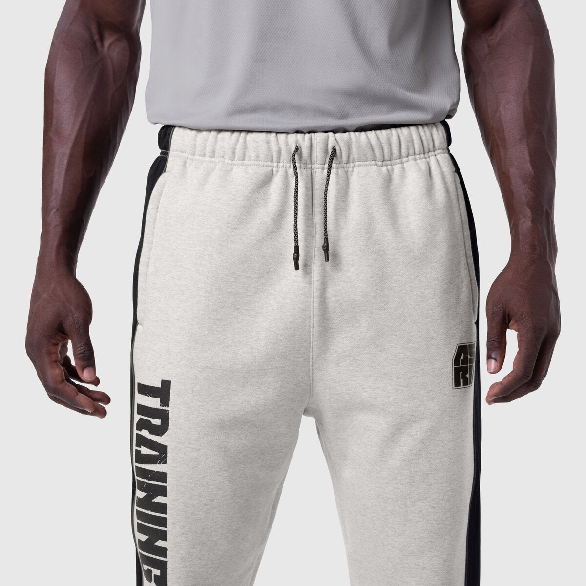 1120. Tech-Terry™ Mesh Panel Sweats - Heather Grey "Blade TD"