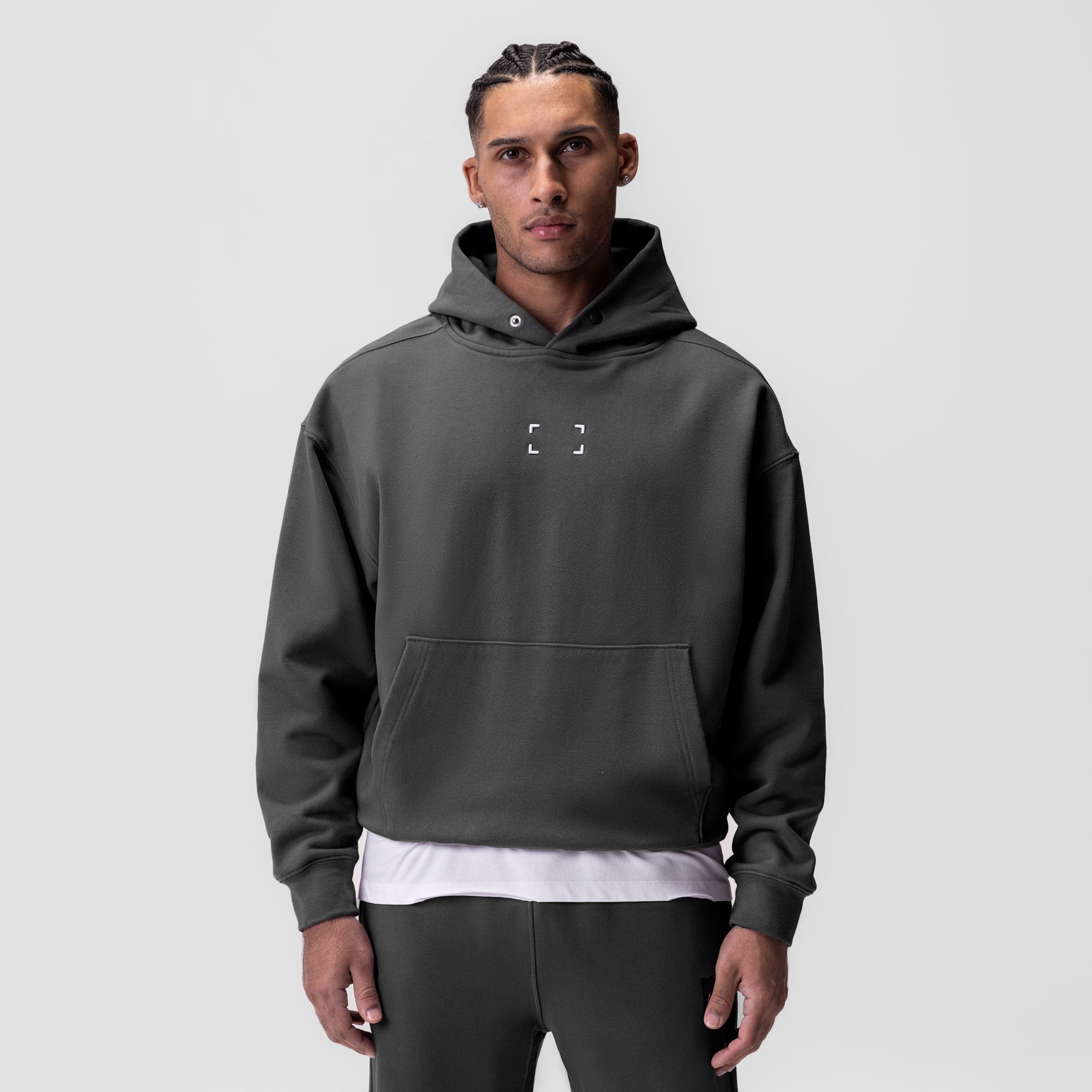 0648. Tech-Terry™ Hoodie - Space Grey "Space Bracket"
