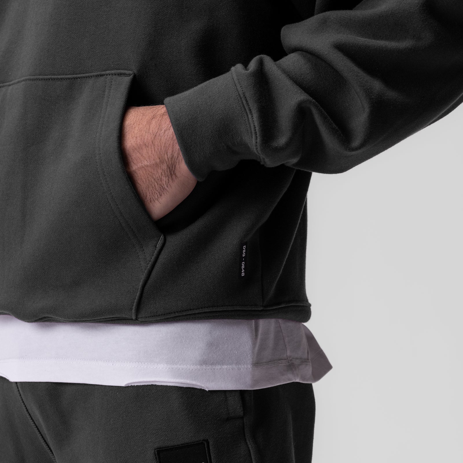 0648. Tech-Terry™ Hoodie - Space Grey "Space Bracket"