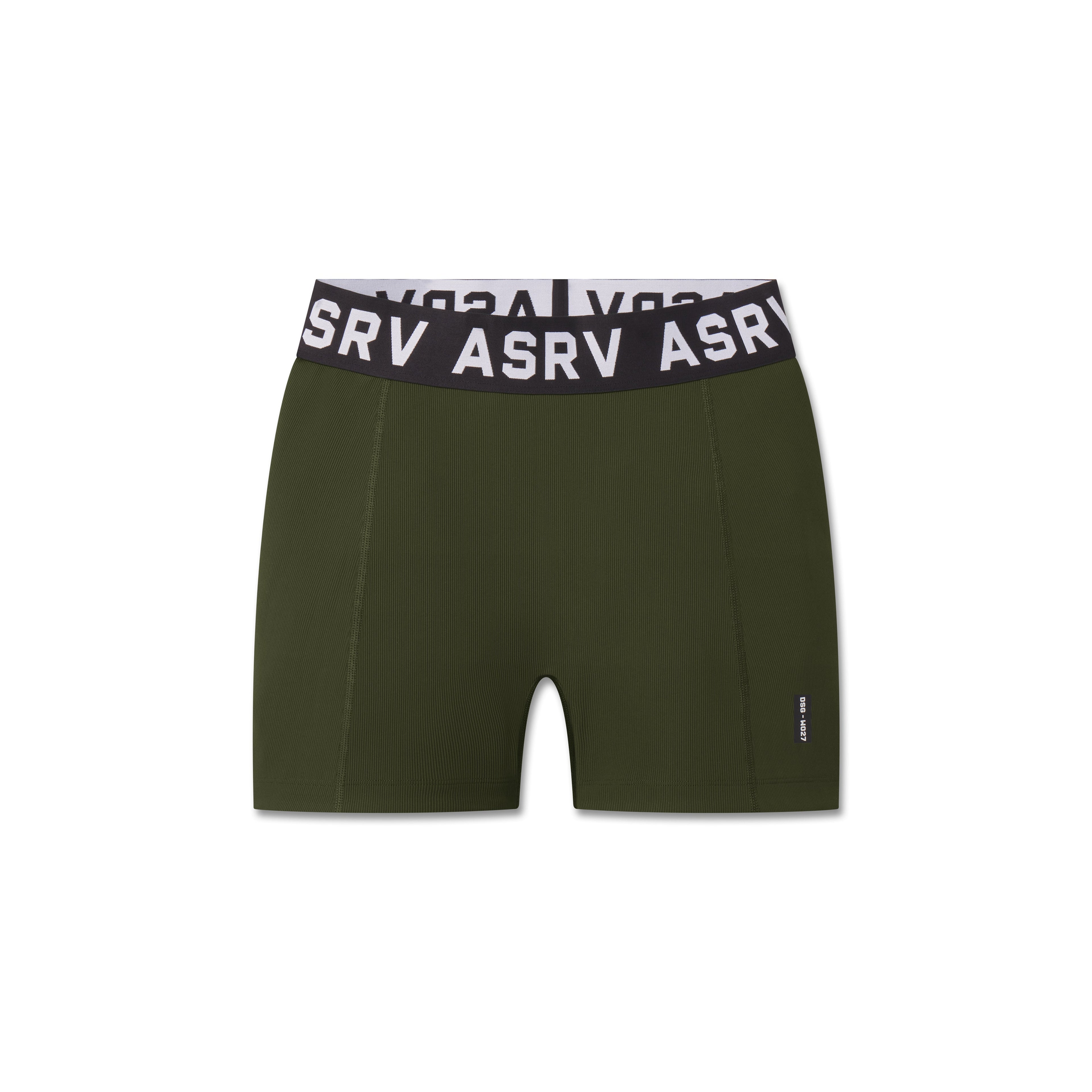 W027. LYCRA® Ribbed Short - Olive
