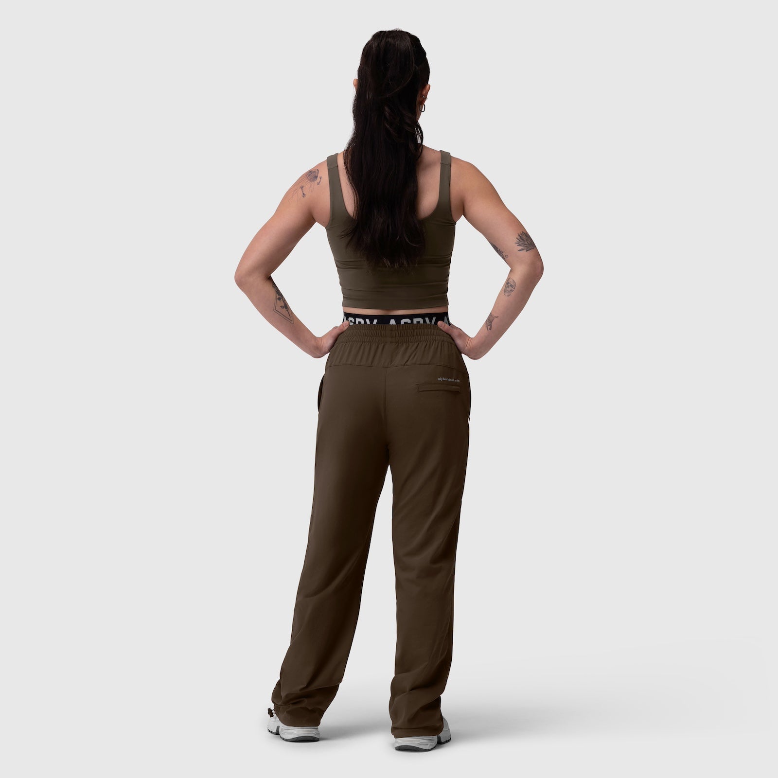 W036. Ripstop Relaxed Track Pant - Dark Earth