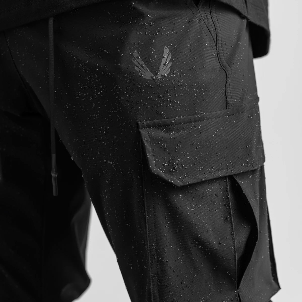 0437. Tetra-Lite® Cargo High Rib Jogger - Black