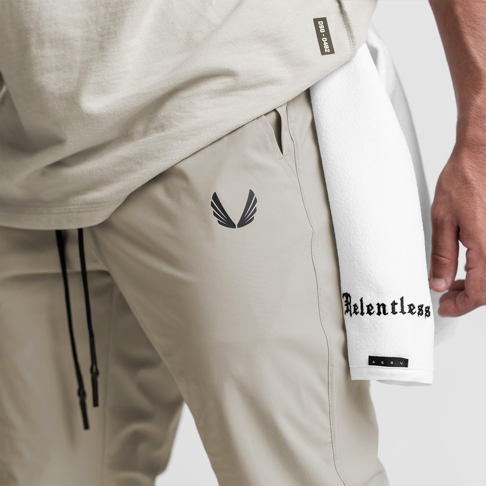 0477. Tetra-Lite® High Rib Jogger - Sand Smoke